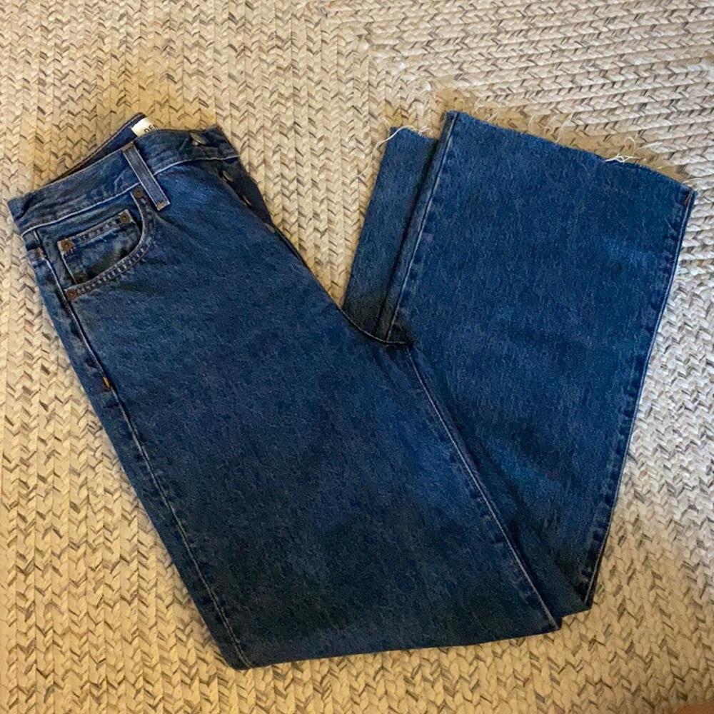 Denim Forum | The Farrah High Rise Wide Leg Jeans